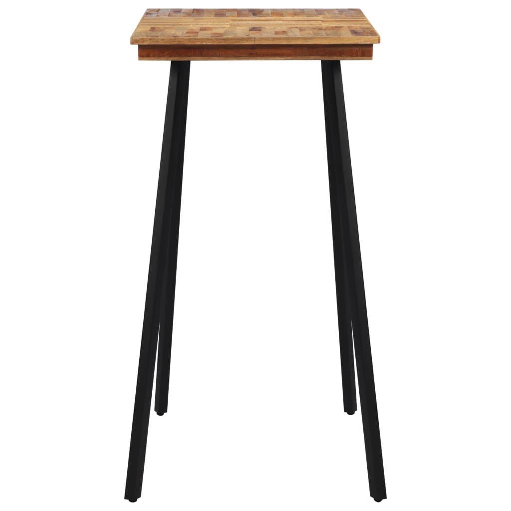 Mesa Alta De Bar Madera Maciza De Teca 110x55x105 Cm_1
