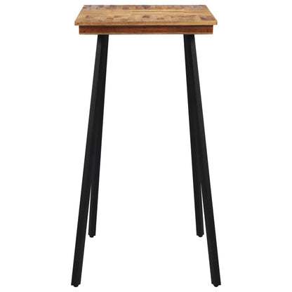 Mesa Alta De Bar Madera Maciza De Teca 110x55x105 Cm_1