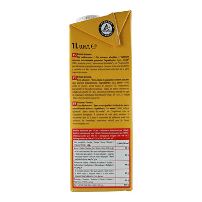 Bebida de Avena BIO sin azúcares añadidos NaturGreen 1 L