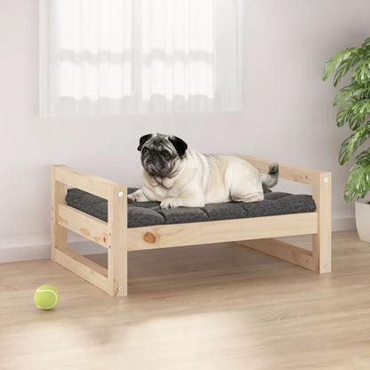 Vidaxl Cama Para Perros Madera Maciza De Pino 65,5x50,5x28 Cm_1
