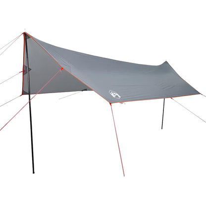 Lona De Camping Impermeable Gris Y Naranja 460x305x210 Cm_0