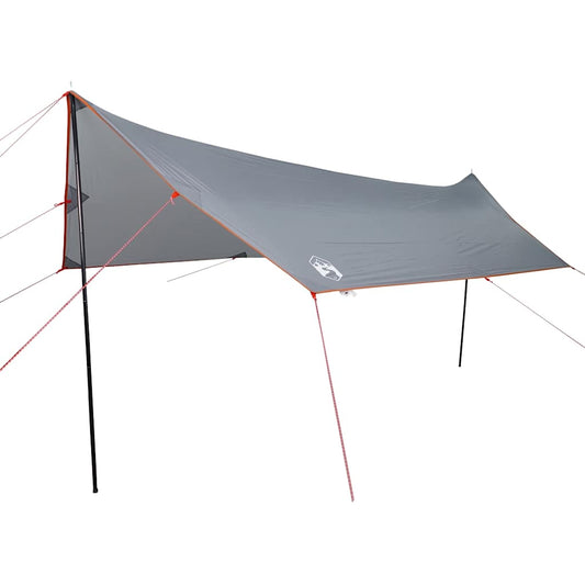 Lona De Camping Impermeable Gris Y Naranja 460x305x210 Cm_0