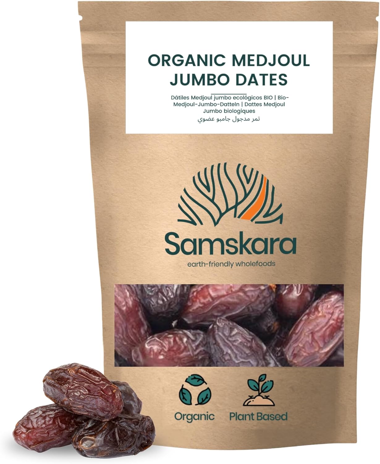 Dátiles Medjoul Bio - 2kg | Dátiles Ecológicos Naturales, Endulzante Vegano Sin Azúcares Refinados, Ricos En Fibra_0