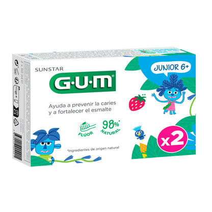 Junior duo pack gel dentífrico Gum 2x50ml