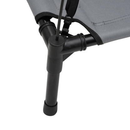 Cama Para Perros Con Dosel Antracita Tela Oxford Y Acero / Vetonek_4