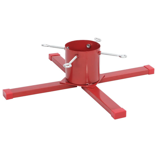 Vidaxl Soporte Para Árbol De Navidad Rojo 61x61x15,5 Cm_0