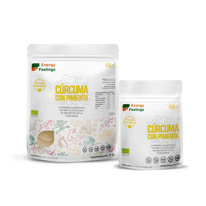 Pack 2x Cúrcuma Con Pimienta negra en Polvo Eco  Energy Feelings 200 g