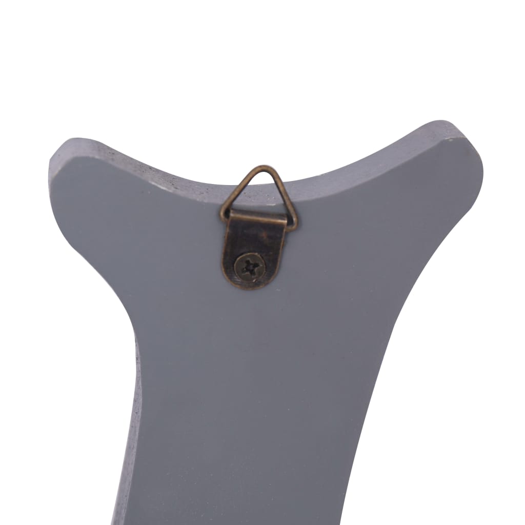Perchero De Pared Welcome Gris 74x29,5 Cm_4