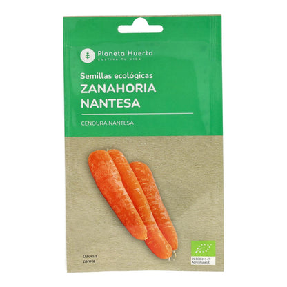 Semillas de Zanahoria Nantesa ecológicas Planeta Huerto