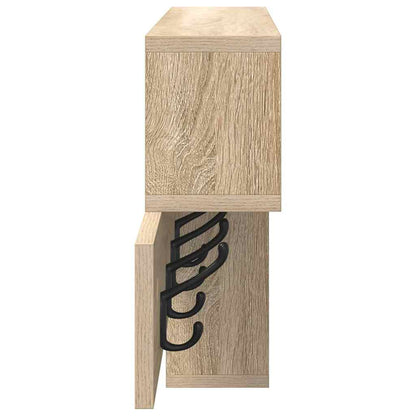 Perchero De Pared Con Estante Roble Sonoma 100 X 12 X 43,5 Cm_5