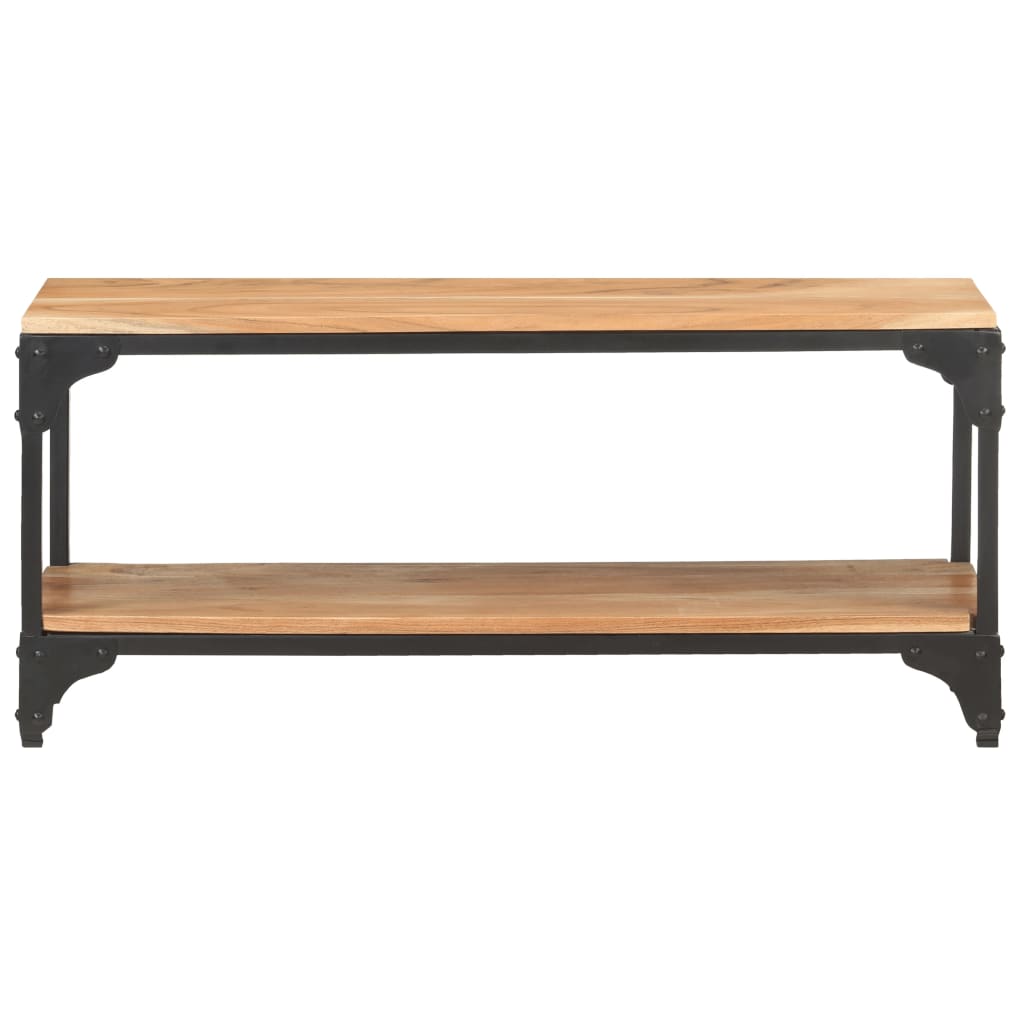 Mesa De Centro De Madera Maciza De Acacia 90x30x40 Cm_0