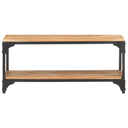 Mesa De Centro De Madera Maciza De Acacia 90x30x40 Cm_0