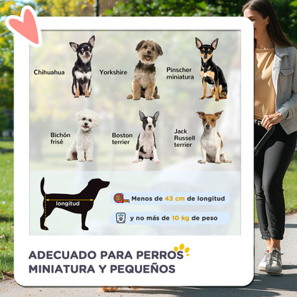 Pawhut Cochecito Para Mascotas Plegable Con Toldo Ajustable 76,5x52x95 Cm Rojo_3