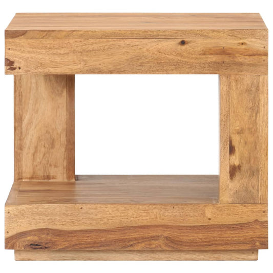 Mesa De Centro De Madera Maciza De Acacia 45x45x40 Cm_0