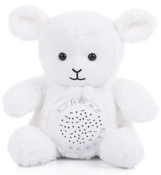 Peluche De Bebé Musical Con Proyector De Luces Lamb_0