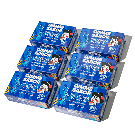 PACK AHORRO Atún Vegano en Aceite de Oliva 120g X 6uds. | Sin Gluten, Sin Aditivos, Sin Alérgenos | Gimme Sabor_0