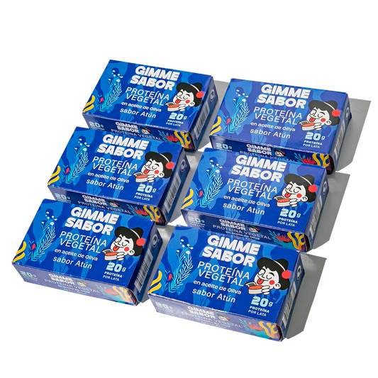 PACK AHORRO Atún Vegano en Aceite de Oliva 120g X 6uds. | Sin Gluten, Sin Aditivos, Sin Alérgenos | Gimme Sabor_0
