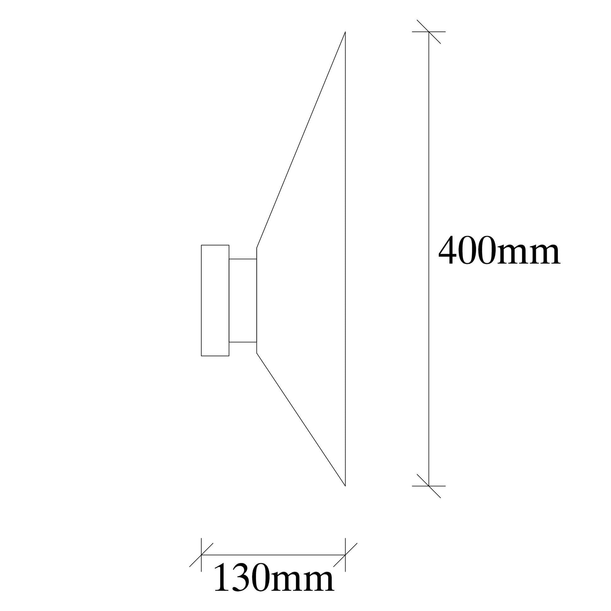 Aplique De Pared, Hierro , Oro, 8x13x40, Casquillo E 14 Max 40 W_1