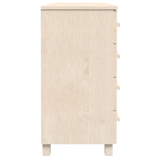 Aparador Hamar Madera De Pino Maciza Marrón Miel 113x40x80 Cm / Vetonek_0