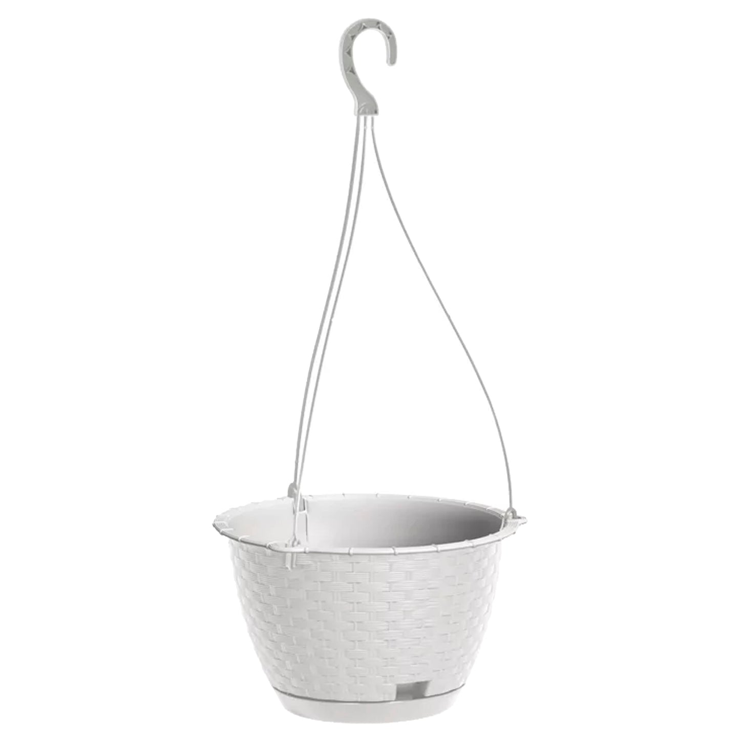 Macetero Colgante Ratolla Round W 4,85l., Dimensiones (mm) 243x243x160, Color Blanco_0
