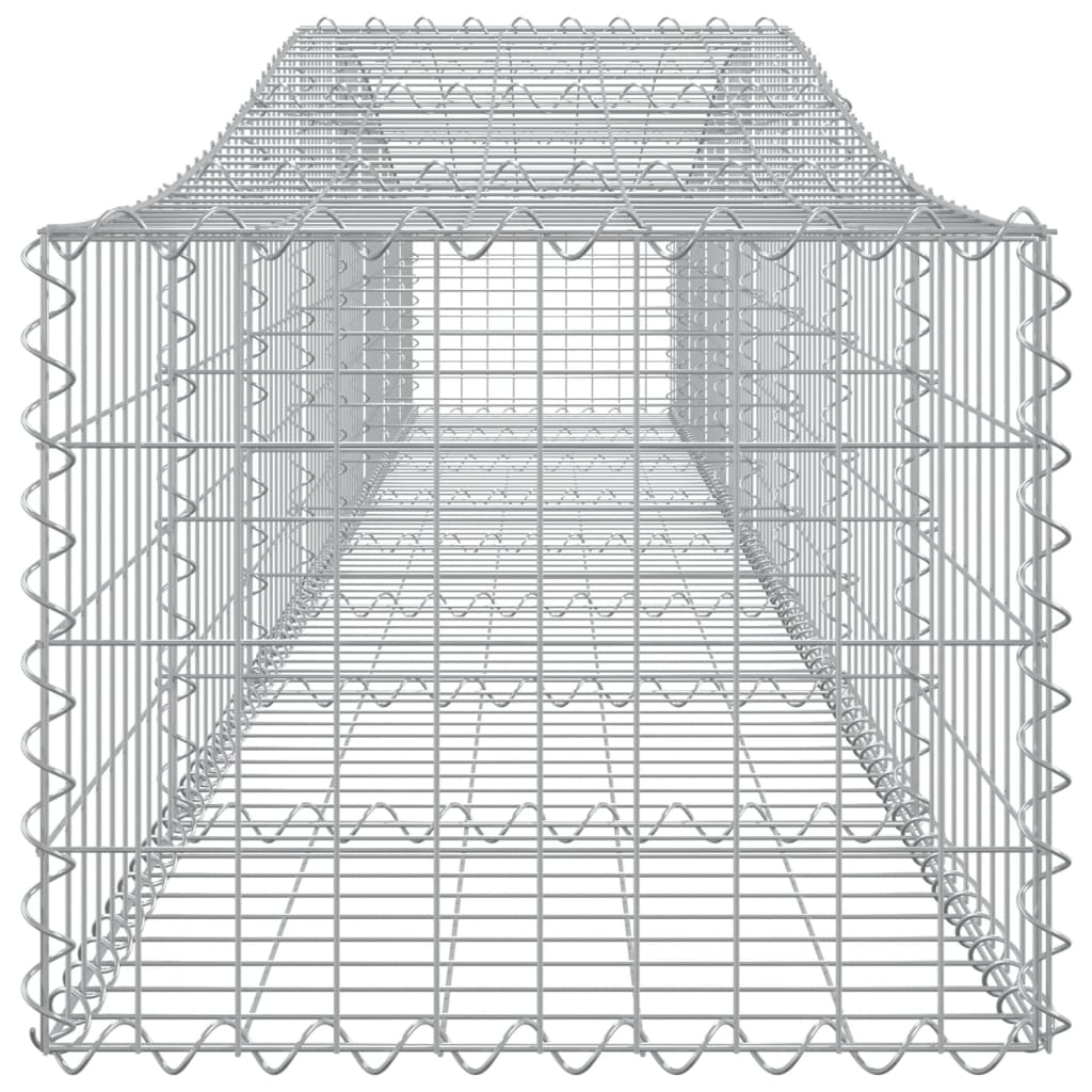 Cestas De Gaviones 10 Uds Forma De Arco Hierro 400x50x40/60 Cm_4