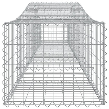 Cestas De Gaviones 10 Uds Forma De Arco Hierro 400x50x40/60 Cm_4