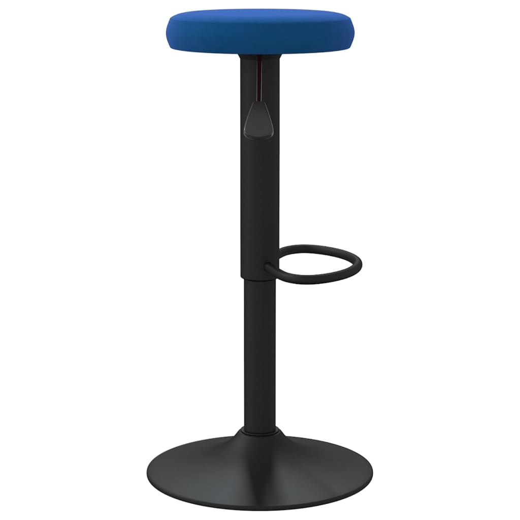 Taburetes De Cocina 2 Unidades Terciopelo Azul_3