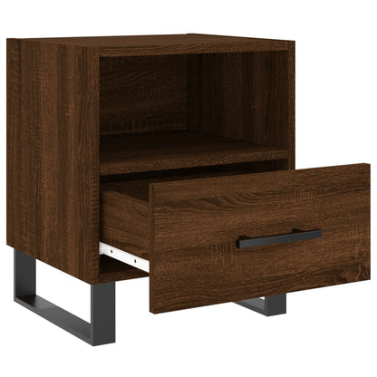 Mesita Noche 2 Uds Madera Ingeniería Marrón Roble 40x35x47,5 Cm_3