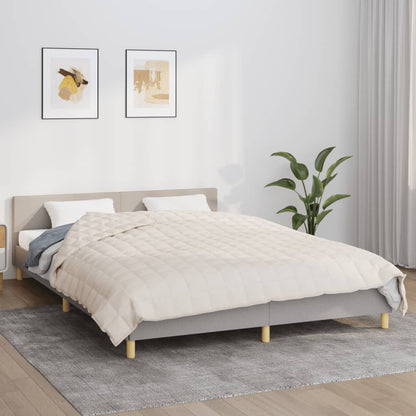 Vidaxl Manta Con Peso Tela Color Crema Claro 200x220 Cm 13 Kg_1