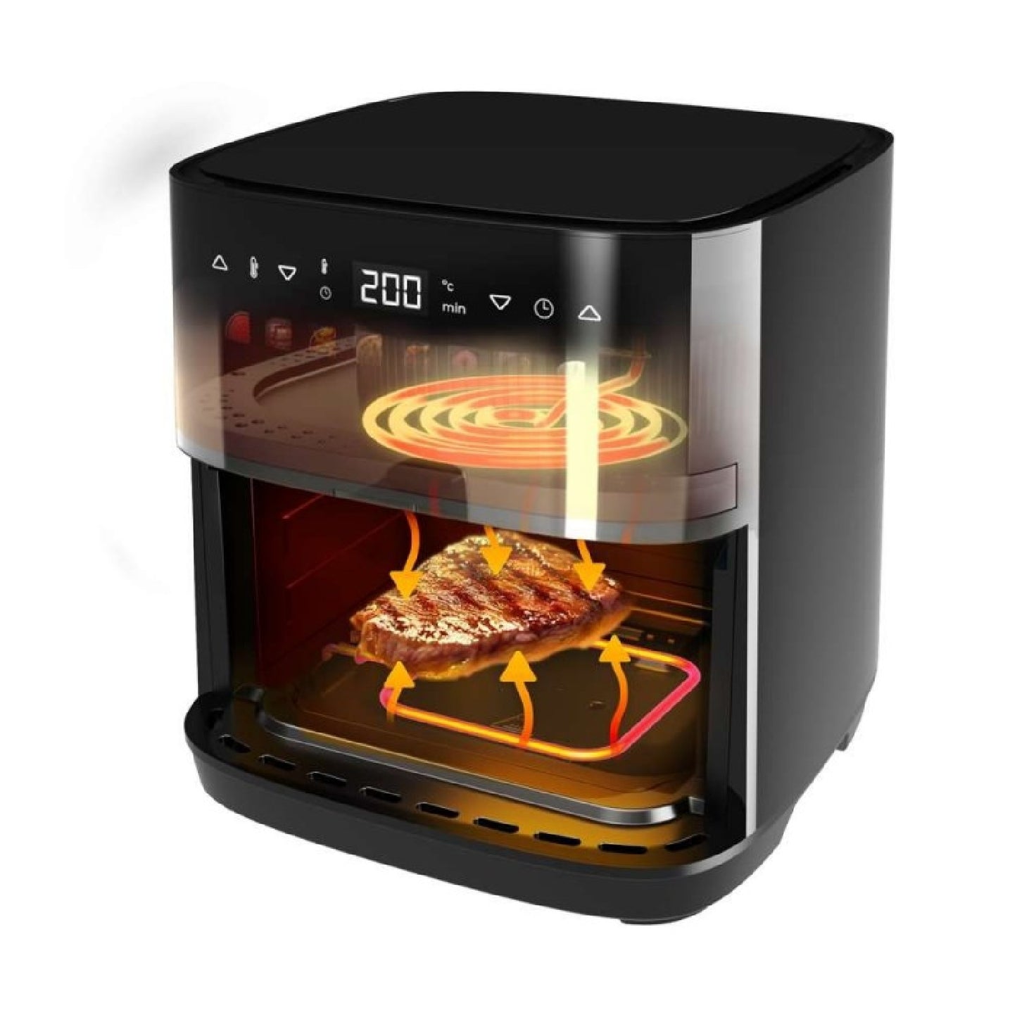 Cecotec Freidora De Aire 8l Con Doble Grill, Air Fryer, Cecofry&grill Duoheat 8000. 2200w, Dorado Perfecto Y Sabor De Pa_4