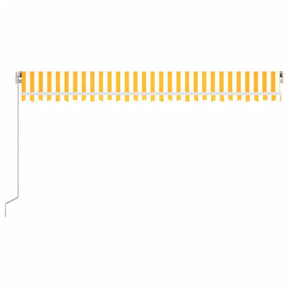 Toldo Retráctil Manual Con Luz Led Amarillo Y Blanco 500x300 Cm_2