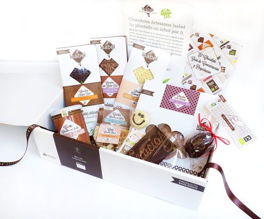 Pack Regalo 3 Tabletas de chocolate BIO, crema y huevo de chocolate y Carré de Chocolate, Frutos Secos y Semillas_0