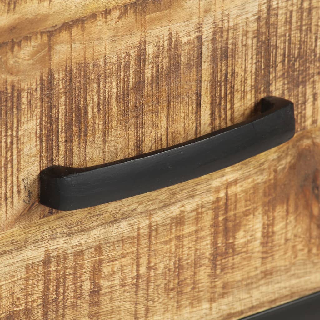 Mesa Consola De Madera Rugosa De Mango 110x35x75 Cm_3