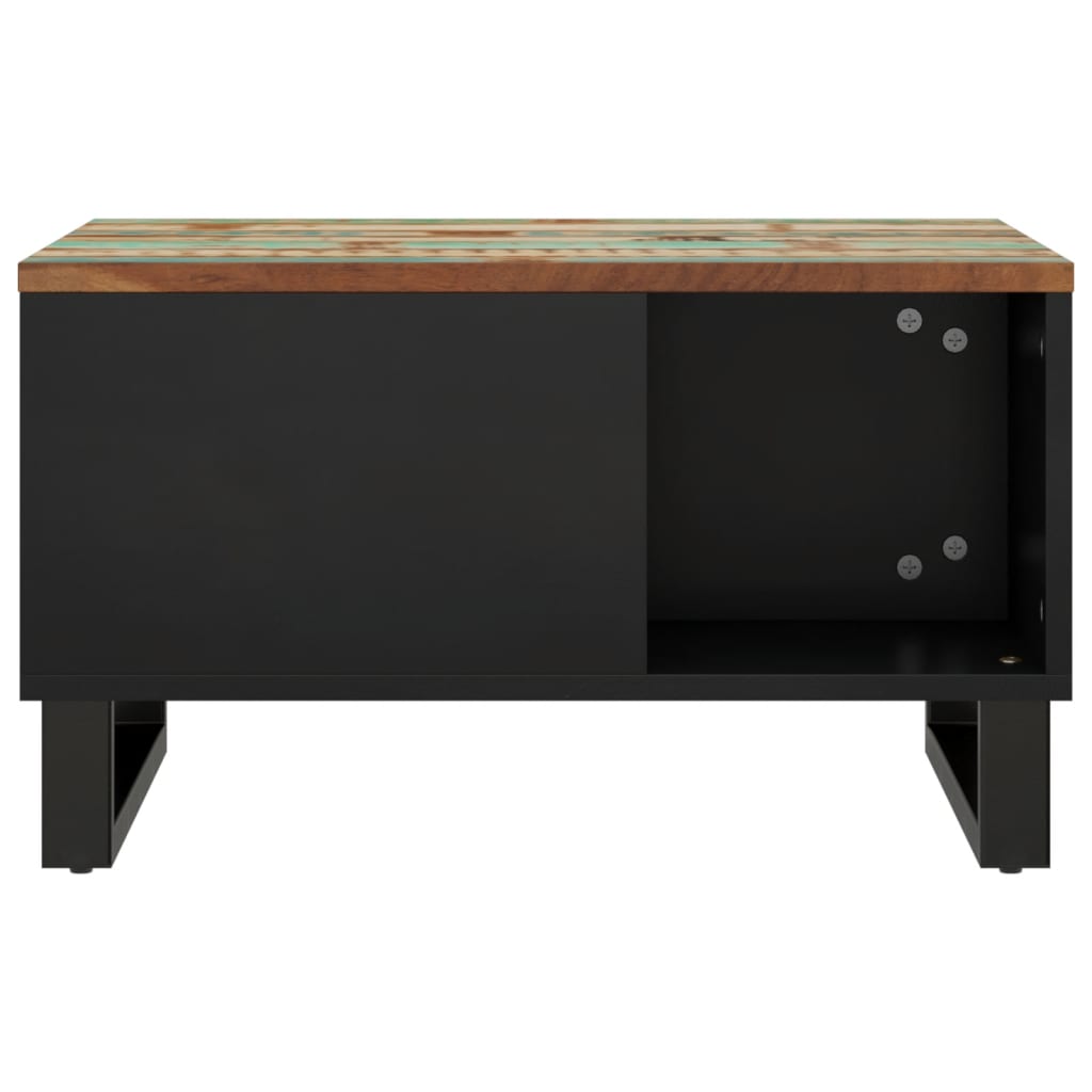 Mesa De Centro De Madera Maciza Reciclada 60x50x35 Cm_1