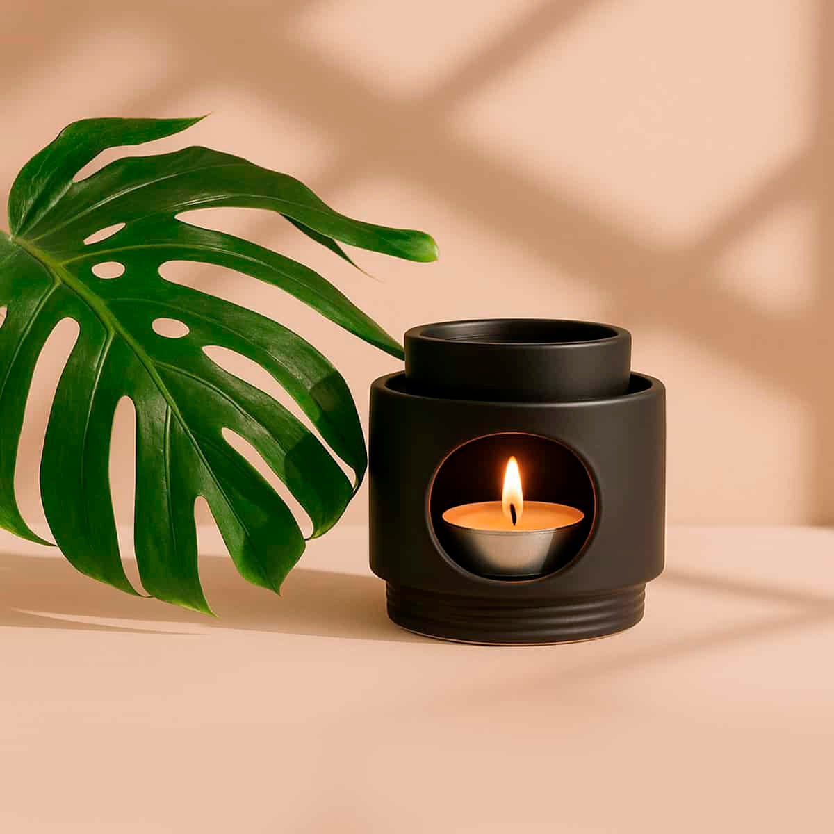 Quemador de Esencias Noir Cerámica Negra SYS Aromas | Para Esencias y Aceites Esenciales | 100 ml_2