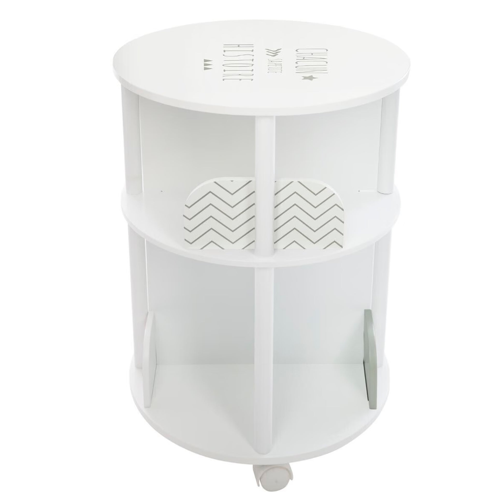 Well Home Librero Redondo Gris Infantil Ø40x59cm