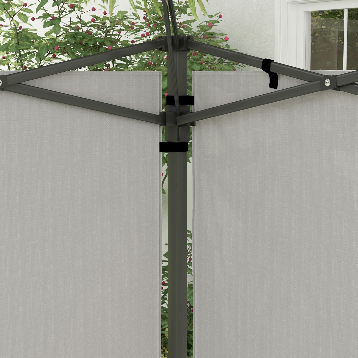 Outsunny Paredes Laterales Para Carpa 3x3 M Y 3x6 M 293x193 Cm Blanco_3