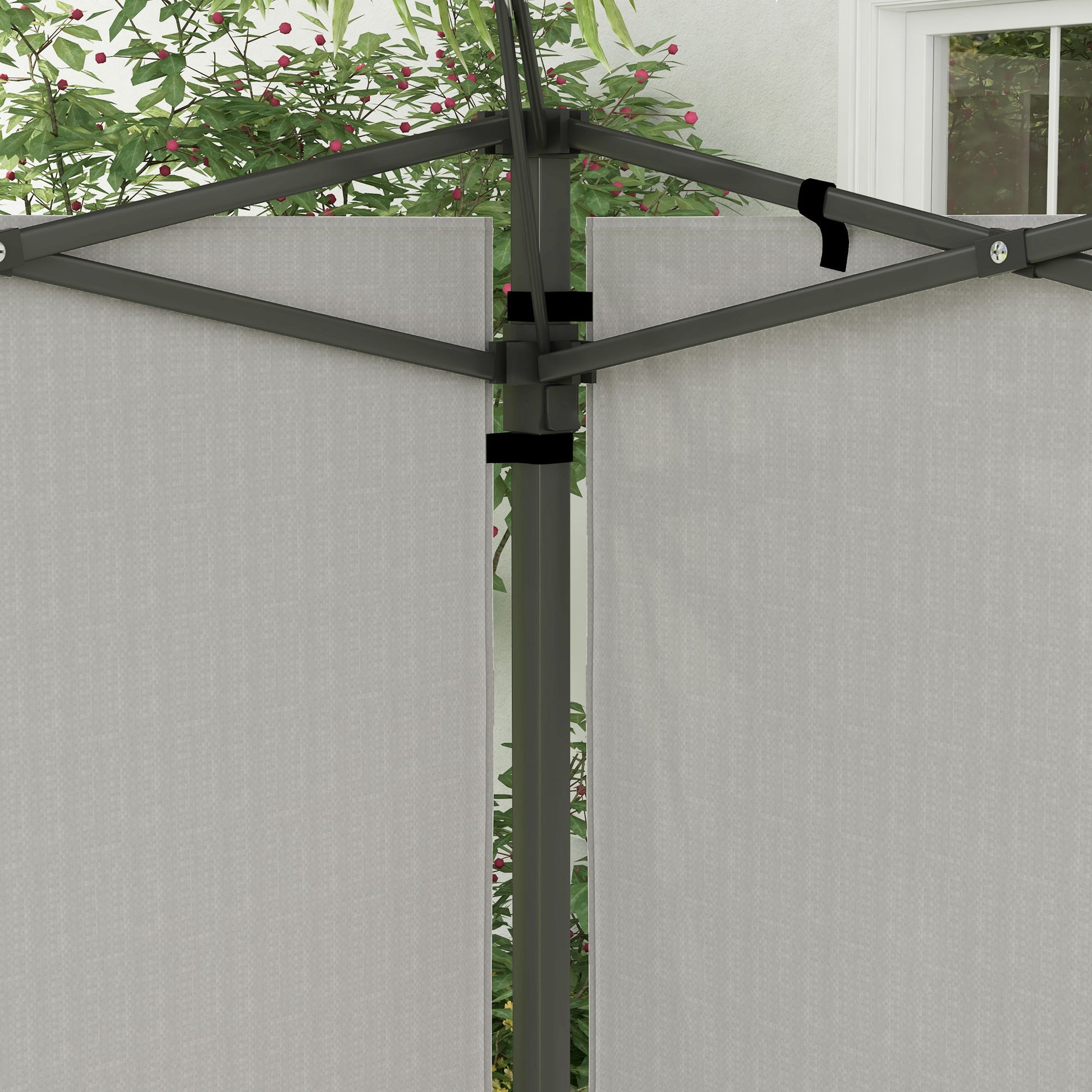 Outsunny Paredes Laterales Para Carpa 3x3 M Y 3x6 M 293x193 Cm Blanco_3