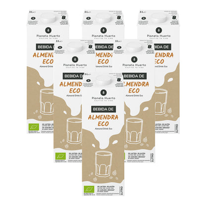 Pack 6x Bebida de Almendra Eco Planeta Huerto 1L
