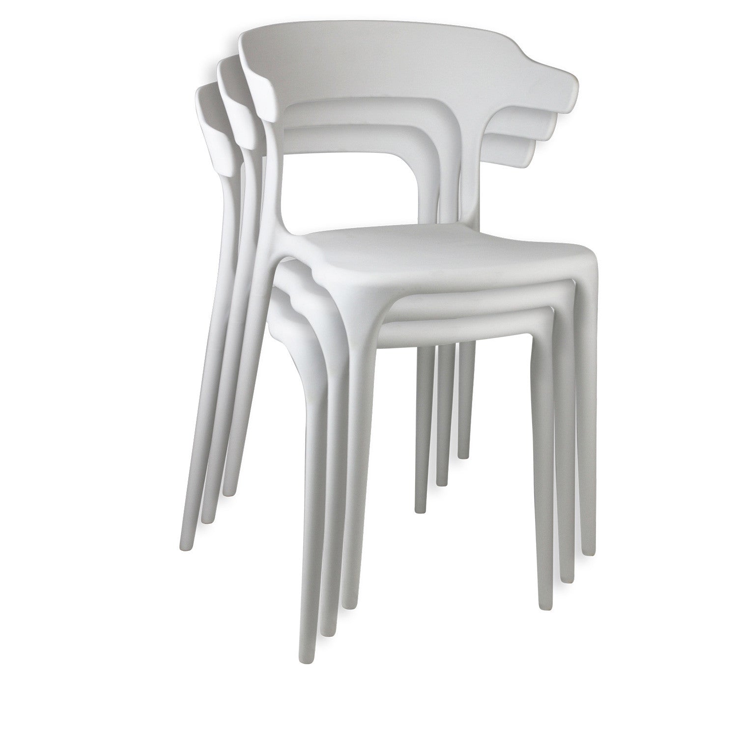 Pack 4 Sillas De Exterior Apilables Madonna 74,3x47x47cm Thinia Home_5