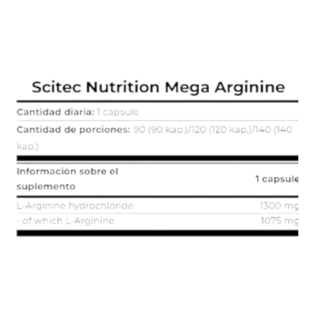 Mega Arginine 140 Caps_1