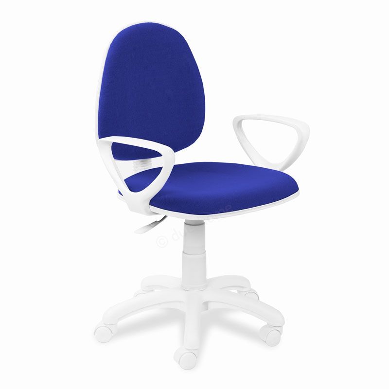 Silla De Escritorio Dolphin Tejido, Azul, 47 X 89-98 X 42cm_0