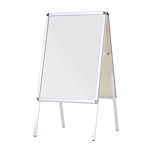 Homcom Panel Publicitario Din A1 Plegable Doble Cara De Aluminio 64x88 Cm_0