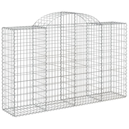 Cestas De Gaviones 4 Uds Forma De Arco Hierro 200x50x120/140 Cm_2