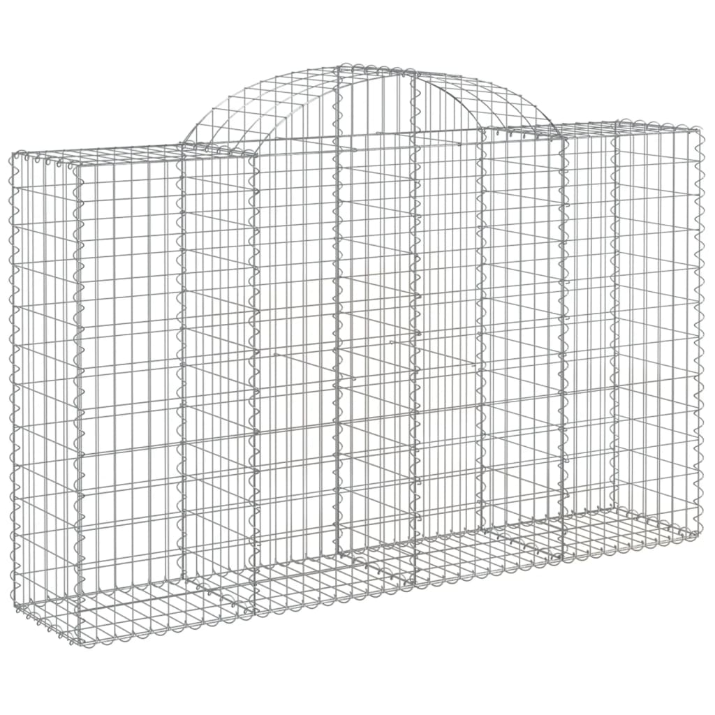 Cestas Gaviones 15 Uds Forma De Arco Hierro 200x50x120/140 Cm_2