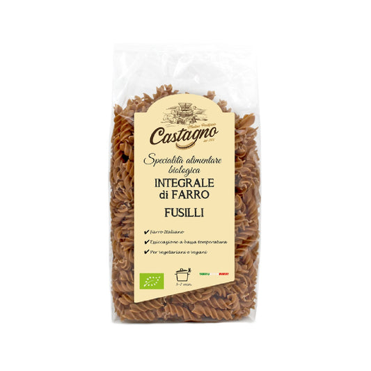 Espirales Trigo Integral ECO Castagno 500g