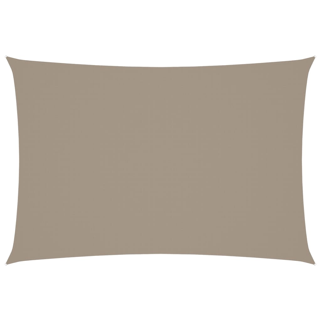 Toldo De Vela Rectangular Tela Oxford Gris Taupe 2,5x4,5 M_0