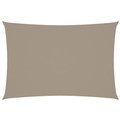 Toldo De Vela Rectangular Tela Oxford Gris Taupe 2,5x4,5 M_0
