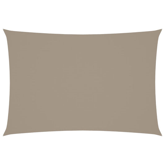 Toldo De Vela Rectangular Tela Oxford Gris Taupe 2,5x4,5 M_0