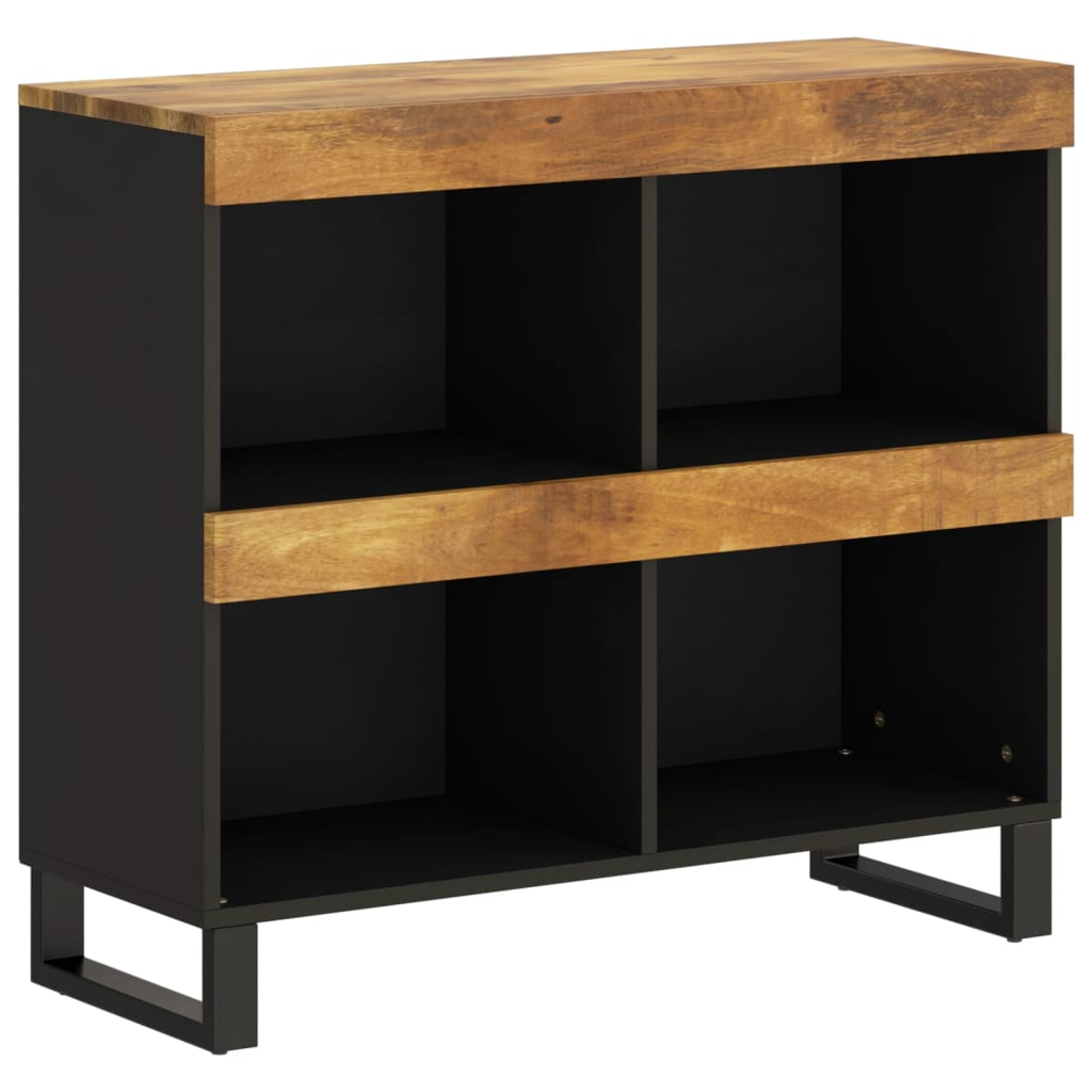 Armario Auxiliar De Madera Maciza De Mango 85x33x75 Cm_0